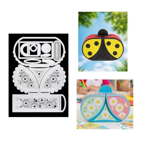 JIHFOHHA Daisy Ladybug Box Stanzschablonen Geschenkbox Stanzen für DIY ScrapBooking Album Dekorative Papier Handwerk und Karten Herstellung JIHFOHHA Daisy Ladybug Box Stanzschablonen Geschenkbox Stanzen für DIY ScrapBooking Album Dekorative Papier Handwerk und Karten Herstellung von JIHFOHHA