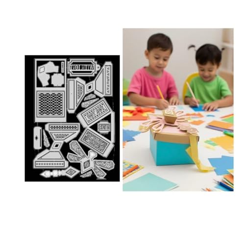 JIHFOHHA Dragonfly Schichtung Box Stanzschablonen Geschenkbox Stanzen für DIY ScrapBooking Album Dekorative Papier Handwerk und Karten Herstellung von JIHFOHHA