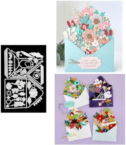 JIHFOHHA Fantastischer Umschlag Stanzschablonen Blumen Umschlag Stanzen für DIY ScrapBooking Album Dekorative Papier Handwerk und Karten Herstellung JIHFOHHA Fantastischer Umschlag Stanzschablonen Blumen Umschlag Stanzen für DIY ScrapBooking Album Dekorative Papier Handwerk und Karten Herstellung von JIHFOHHA