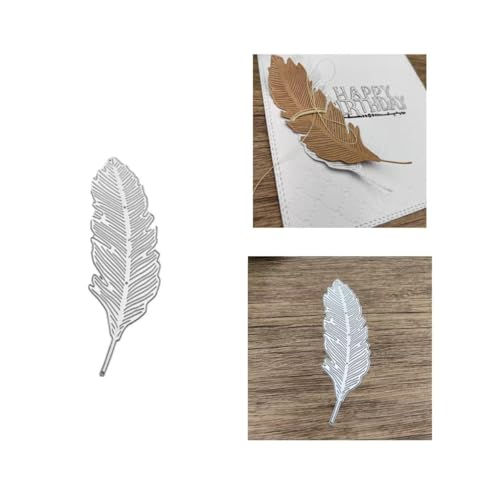 JIHFOHHA Feder Stanzschablonen Stanzen für DIY ScrapBooking Album Dekorative Papier Handwerk und Karten Herstellung von JIHFOHHA