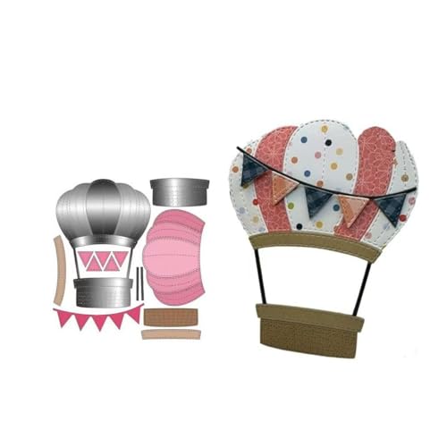 JIHFOHHA Heißballon Stanzschablonen Weihnachtszwerg Gnome Zubehör Stanzen für DIY ScrapBooking Album Dekorative Papier Handwerk und Karten Herstellung von JIHFOHHA