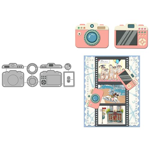 JIHFOHHA Kamera Stanzschablonen Stanzen für DIY ScrapBooking Album Dekorative Papier Handwerk und Karten Herstellung von JIHFOHHA