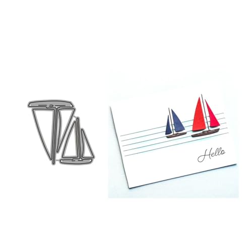 JIHFOHHA Kleiner Segelboot Stanzschablonen Stanzen für DIY ScrapBooking Album Dekorative Papier Handwerk und Karten Herstellung JIHFOHHA Kleiner Segelboot Stanzschablonen Stanzen für DIY ScrapBooking Album Dekorative Papier Handwerk und Karten Herstellung von JIHFOHHA