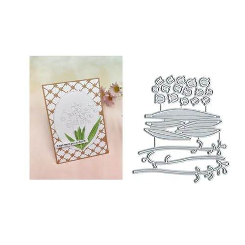 JIHFOHHA Maiglöckchen Blume Stanzschablonen Stanzen für DIY ScrapBooking Album Dekorative Papier Handwerk und Karten Herstellung von JIHFOHHA