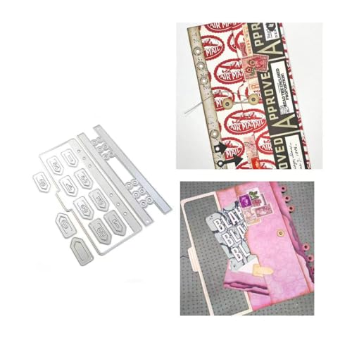 JIHFOHHA Papierclip Planer Seite Stanzschablonen 3D Karten Stanzen für DIY ScrapBooking Album Dekorative Papier Handwerk und Karten Herstellung von JIHFOHHA