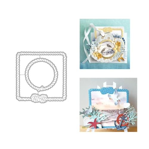 JIHFOHHA Quadrat Kreis Seil Rahmen Stanzschablonen Stanzen für DIY ScrapBooking Album Dekorative Papier Handwerk und Karten Herstellung JIHFOHHA Quadrat Kreis Seil Rahmen Stanzschablonen Stanzen für DIY ScrapBooking Album Dekorative Papier Handwerk und Karten Herstellung von JIHFOHHA