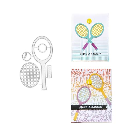 JIHFOHHA Tennis Stanzschablonen Stanzen für DIY ScrapBooking Album Dekorative Papier Handwerk und Karten Herstellung von JIHFOHHA