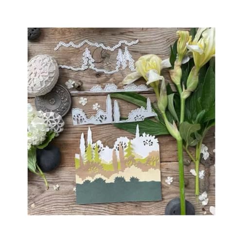 JIHFOHHA Wald Baum Schichtung Stanzschablonen Stanzen für DIY ScrapBooking Album Dekorative Papier Handwerk und Karten Herstellung von JIHFOHHA