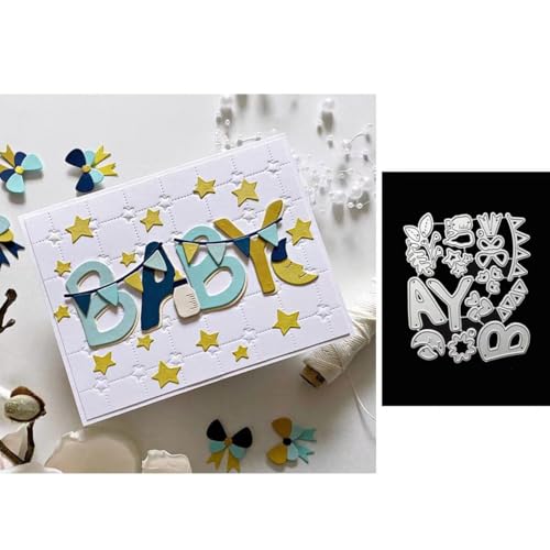 JIHFOHHA Baby-Stanzschablone für Jungen und Mädchen - DIY ScrapBooking Album Dekorative Papier Handwerk und Karten Herstellung von JIHFOHHA