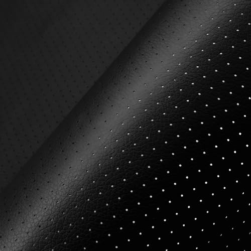 Kunstleder Selbstklebend Reparatur Patch 40x100cm Schwarz, Atmungsaktive Lochung Leder Reparatur Flicken für Sofa, Autositz, Couch & Möbel | Starke Haftung, Einfach zu Applizieren Kunstleder Selbstklebend Reparatur Patch 40x100cm Schwarz, Atmungsaktive Lochung Leder Reparatur Flicken für Sofa, Autositz, Couch & Möbel | Starke Haftung, Einfach zu Applizieren von JIHNM