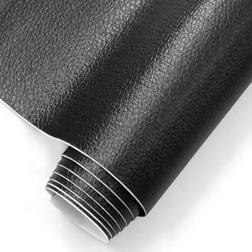 Leder Reparatur Flicken 40x100cm Schwarz – Selbstklebender Kunstleder Patch Wasserdicht – Starke Haftung für Sofa, Autositz, Couch, Möbel, Tasche, Boot – Einfach anzubringen Leder Reparatur Flicken 40x100cm Schwarz – Selbstklebender Kunstleder Patch Wasserdicht – Starke Haftung für Sofa, Autositz, Couch, Möbel, Tasche, Boot – Einfach anzubringen von JIHNM