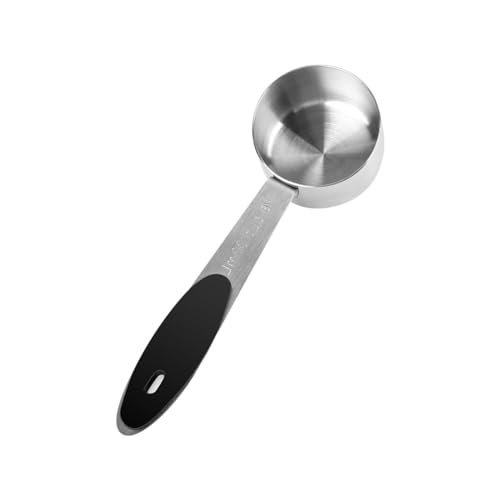 30 ml Edelstahl-Messschaufel Metall Messlöffel Teelöffel Kaffeetasse Messlöffel Metall Esslöffel Messbecher mit Silikongriff 30 ml Edelstahl-Messschaufel Metall Messlöffel Teelöffel Kaffeetasse Messlöffel Metall Esslöffel Messbecher mit Silikongriff von JIHUOO