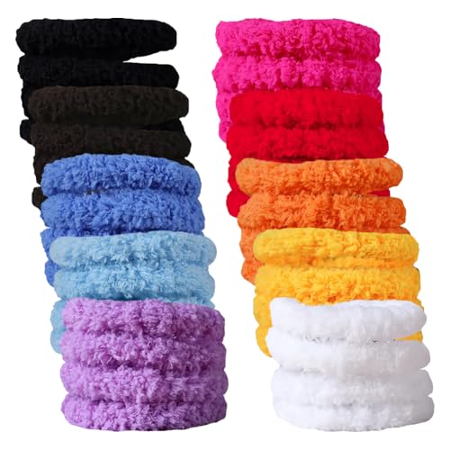 JIHUOO 10 Stück 15 mm x 1 Meter extra dicke Pfeifenreiniger, großer Bastelpfeifenreiniger, dicke flauschige Chenille-Stiele, lange Pfeifenreiniger, weicher Chenille-Pfeifenreiniger für Bastelprojekte von JIHUOO