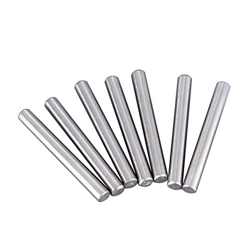 JIHUOO 10 Stück Edelstahl Zylinderstifte Silber Zylinderstift Paßstifte Toleranz Eisenwaren Zubehör von JIHUOO
