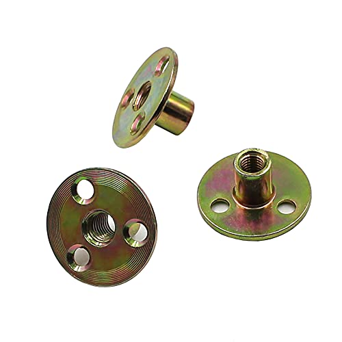 JIHUOO 12 Stück M6 Flanschmutter 3-Loch T-Nut T Mutter Kontermutter Möbelbeschläge Flanscheinsatz Innengewinde JIHUOO 12 Stück M6 Flanschmutter 3-Loch T-Nut T Mutter Kontermutter Möbelbeschläge Flanscheinsatz Innengewinde von JIHUOO