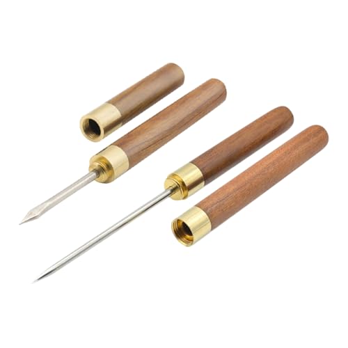 JIHUOO 2 Stück Edelstahl Eisbrecher Holzgriff Eispicker Cocktail Bar Eispicker Crusher Tee Kuchen Picking Tool mit Abdeckung JIHUOO 2 Stück Edelstahl Eisbrecher Holzgriff Eispicker Cocktail Bar Eispicker Crusher Tee Kuchen Picking Tool mit Abdeckung von JIHUOO