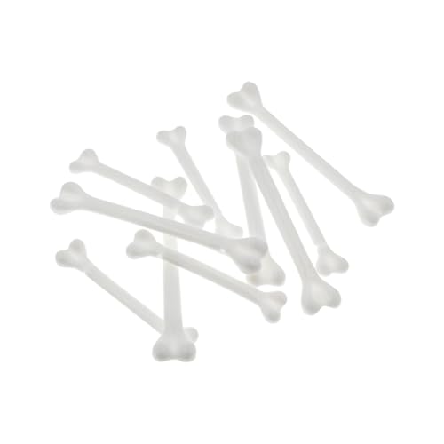 JIHUOO 20 Stück Halloween Kunststoff Knochen Mini-Skelett Knochen weiß gefälschte Knochen Miniaturen kleine menschliche Knochen Skelett Kostüm Knochen Kunstknochen Dekoration von JIHUOO