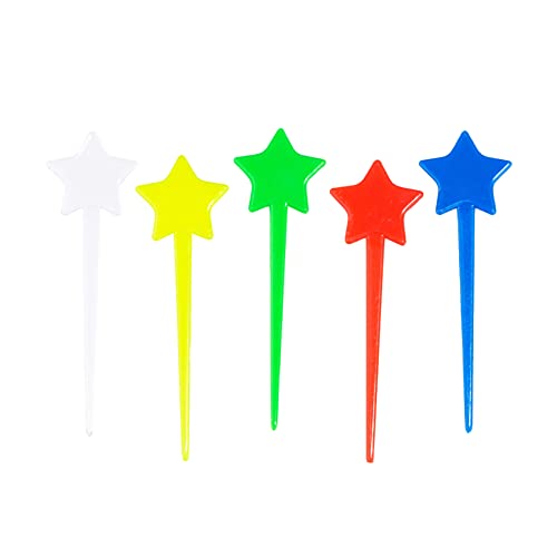 JIHUOO 200 Stück Kunststoff Stern Cocktailspieße Fingerfood Spieße Cocktail Sticks Obstspieß Zahnstocher für Obst Vorspeisen JIHUOO 200 Stück Kunststoff Stern Cocktailspieße Fingerfood Spieße Cocktail Sticks Obstspieß Zahnstocher für Obst Vorspeisen von JIHUOO