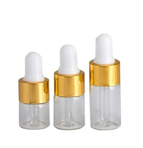 JIHUOO 50 Stück Leer Pipettenflasche Tropfflasche Glasflaschen Ätherisches Öl Flaschen mit Droppe 2ML JIHUOO 50 Stück Leer Pipettenflasche Tropfflasche Glasflaschen Ätherisches Öl Flaschen mit Droppe 2ML von JIHUOO