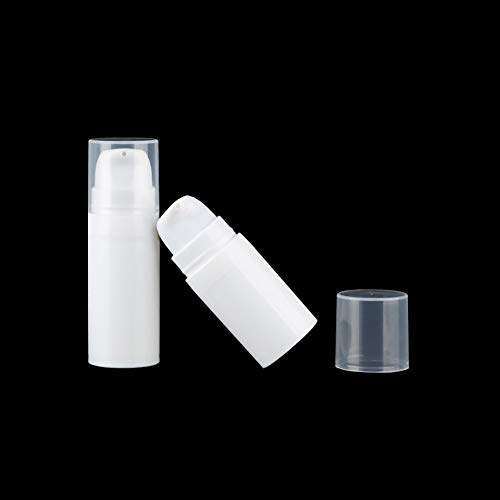 JIHUOO 8 Stück Leer Airless Vakuum Pumpflasche Pumpspender Cremespender Lotionspender Reiseflasche Kosmetik Aufbewahrungsbehälter 10ml von JIHUOO