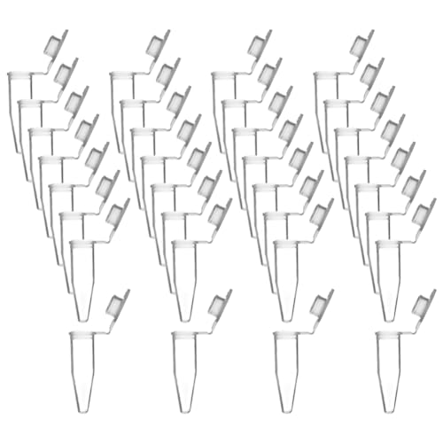 JIHUOO Mini-Kunststoff-Laborröhrchen, Mikrozentrifugenröhrchen, kleine konische Zentrifugenröhrchen, Probenaufbewahrungsröhrchen, sterile Reagenzgläser mit Schnappverschluss, 1000 Stück von JIHUOO