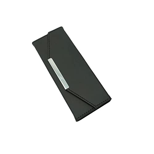 JIHUOO Beauty Case - Schwarz, Tragbare Tasche für Wimpernwerkzeuge, 18 x 7 x 2 cm, Magnetschnalle von JIHUOO