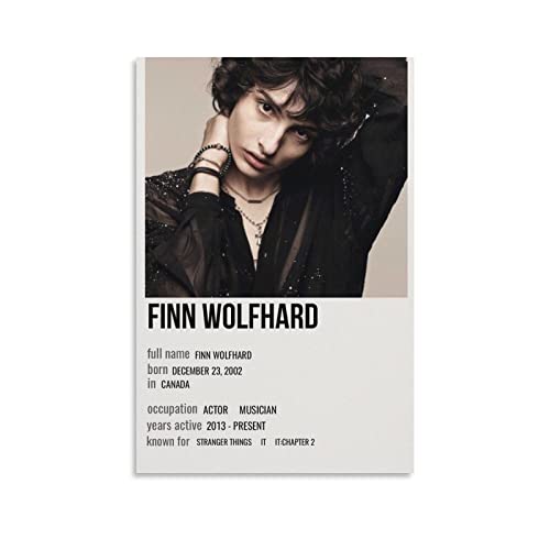 Hot Finn Wolfhard Poster Malerei Leinwand Wandkunst Wohnzimmer Poster Gemälde 30 x 45 cm von JIJIE