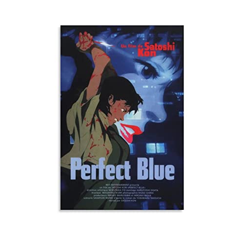 JIJIE Poster Leinwand Poster Perfect Blue (1997) Wandkunst Bild Drucke Hängende Foto Dekor Home Poster Kunstwerke 40 x 60 cm von JIJIE