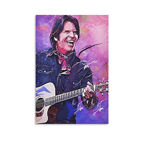 John Fogerty Kunstposter, Bilddruck, Wandkunst, Poster, Malerei, Leinwand, Poster, Kunstwerke, Raum, ästhetisch, 40 x 60 cm von JIJIE