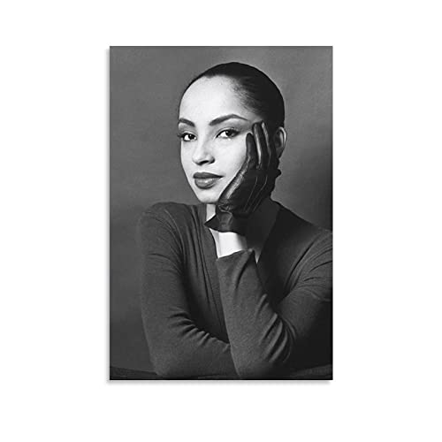 Sade Adu Poster Poster Gemälde Leinwand Wandkunst Wohnzimmer Poster Gemälde 30 x 45 cm von JIJIE
