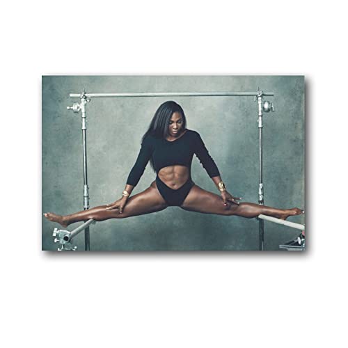 Serena Williams Poster, Sportposter, Über Fitness, Leinwand, Kunstposter und Wandkunst, Bilddruck, moderne Familiendekoration, Poster, 20 x 30 cm von JIJIe
