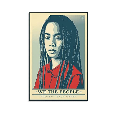 Shepard Fairey We The People Poster, Heimdekoration, Poster, Wandkunst, zum Aufhängen, dekoratives Gemälde, Poster, 50 x 75 cm von JIJIE