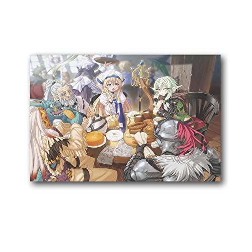 Goblin Slayer Poster Wandkunst Poster Schlafzimmer Drucke Home Decor Hanging Picture Canvas Painting Poster 16x24inch(40x60cm) von JIJIe