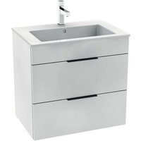 Jika - Cube - Unterschrank mit Waschtisch, 64x42x62 cm, 2 Auszüge, weiß H4536021763001 von JIKA