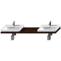 Jika - Cubito - Waschtischplatte atypisch 221x47 cm, mit 2 Löchern, Wenge H4501551724451 Jika - Cubito - Waschtischplatte atypisch 221x47 cm, mit 2 Löchern, Wenge H4501551724451 von JIKA