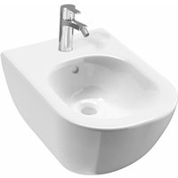 Jika - Mio - Wand-Bidet, Hahnloch, mit Seitenöffnungen, weiß H8317120003041 von JIKA