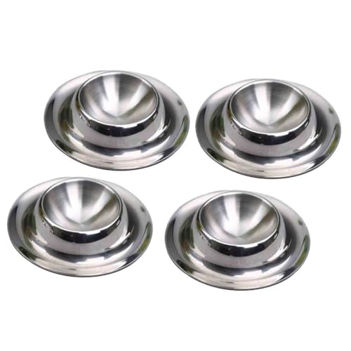 Eierbecher for Pochierte Eier, Eierhalter for Frühstückseier, Eierbecher Aus Edelstahl for Weichgekochte Eier, 4-teiliges Eierbecher-Ostergeschenk von JILILAL