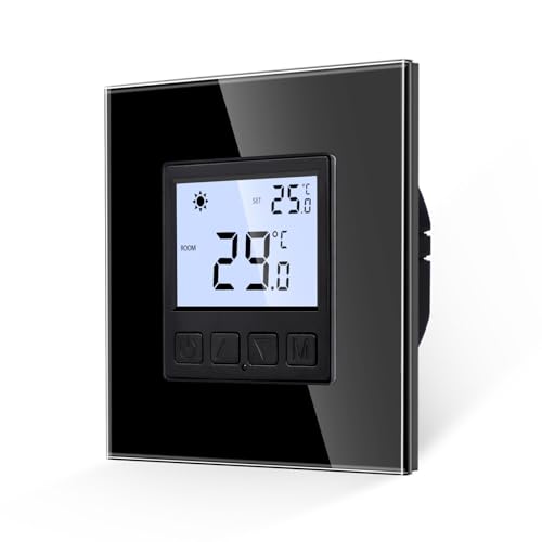 JIMEIDA Digital Programmierbar Thermostat Heizung Schwarz Bodenheizkammer Konstante Temperaturkammer für elektrische Heizung und Heizheizungstemperaturregelung JIMEIDA Digital Programmierbar Thermostat Heizung Schwarz Bodenheizkammer Konstante Temperaturkammer für elektrische Heizung und Heizheizungstemperaturregelung von JIMEIDA
