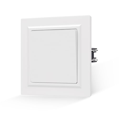JIMEIDA Lichtschalter Weiß Kippschalter Glattes Hautgefühl mit Steckklemme 1 Fach 1 Weg Unterputz Taste Schalter Wandschalter 10 Amp,250 V JIMEIDA Lichtschalter Weiß Kippschalter Glattes Hautgefühl mit Steckklemme 1 Fach 1 Weg Unterputz Taste Schalter Wandschalter 10 Amp,250 V von JIMEIDA