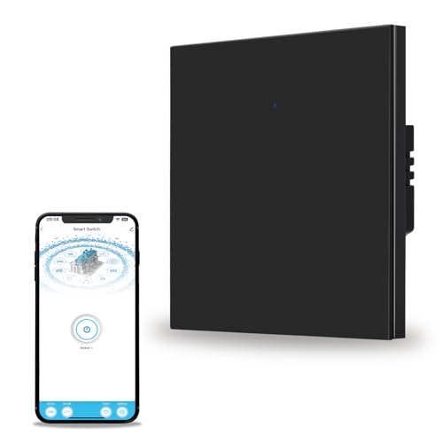 JIMEIDA Smart Alexa Lichtschalter Unterputz Schwarz Wippschalter mit Status-LED Smart Lichtschalter Kompatibel mit Smart life APP,Alexa, Google Home,1 Gang JIMEIDA Smart Alexa Lichtschalter Unterputz Schwarz Wippschalter mit Status-LED Smart Lichtschalter Kompatibel mit Smart life APP,Alexa, Google Home,1 Gang von JIMEIDA
