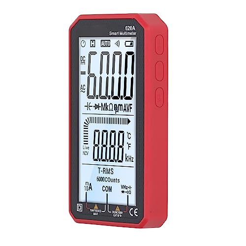 Instrument kompatibel mit digitalem Multimeter 6000 Counts NCV Spannungsmesser mit automatischer Reichweite Stromwiderstandsmesser von JIMIGGAO