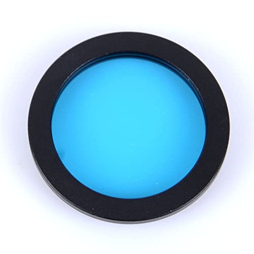 Werkzeug Kompatibel mit 1 Stück 2 Zoll Aluminiumlegierung Optisches Glas Okular Astronomisches Teleskop Okularlinse Planeten Nebelfilter Mond M48 * 0,75 mm (Farbe: Gelb)(Blue) von JIMIGGAO