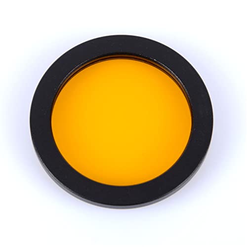 Werkzeug Kompatibel mit 1 Stück 2 Zoll Aluminiumlegierung Optisches Glas Okular Astronomisches Teleskop Okularlinse Planeten Nebelfilter Mond M48 * 0,75 mm (Farbe: Gelb)(Orange) von JIMIGGAO