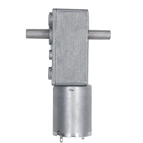 Werkzeug Kompatibel mit 1 Stück Doppelwellen-Schneckengetriebemotor, DC 6 V 12 V 24 V JGY-370 Selbstsichernder Untersetzungsmotor (Farbe: 50 U/min, Größe: 6 V)(10 Rpm,24V) von JIMIGGAO