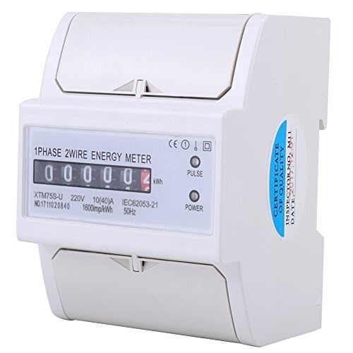 Werkzeug Kompatibel mit 220 V 10-40 A kWh-Meter Digital LCD Einphasiger 4P DIN-Schienen-Stromzähler XTM75S-U von JIMIGGAO