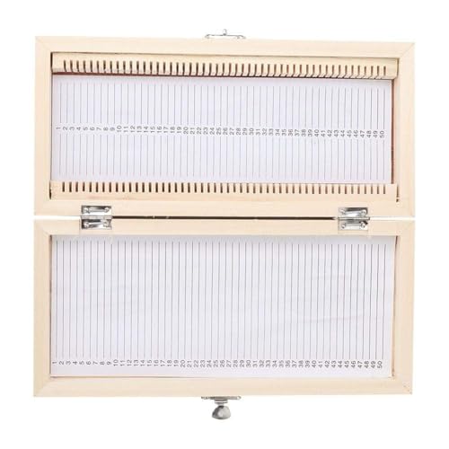 Werkzeug Kompatibel mit Aufbewahrungsbox für 50 Mikroskopklingen, vorbereitet mit einer Glasmikroskop-Aufbewahrungsbox, Holzbox Werkzeug Kompatibel mit Aufbewahrungsbox für 50 Mikroskopklingen, vorbereitet mit einer Glasmikroskop-Aufbewahrungsbox, Holzbox von JIMIGGAO