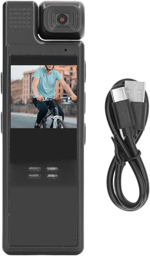 Werkzeug Kompatibel mit Fahrradrekorder, 180 Grad drehbarer Winkel, 1,3-Zoll-Bildschirm, Backclip-Sportkamera für den Außenbereich von JIMIGGAO