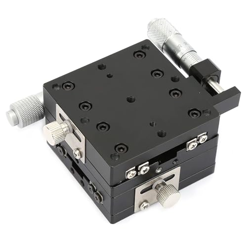 Werkzeug Kompatibel mit Lineartisch, SEMY60-AS XY-Mikrometer-Lineartische Manueller Präzisions-Lineartisch 60 * 60 * 40 mm Feinabstimmung der Kreuzrolle, Messer, Linearrollenlager von JIMIGGAO