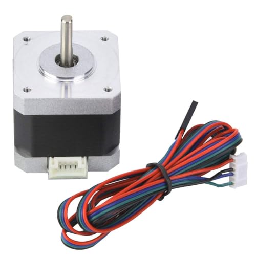 Werkzeug Kompatibel mit Schrittmotor Nema 17 Bipolar Schrittmotor mit Verbindungskabel für Kompatibel mit CNC 3D Drucker Schrittmotor DC2,4V 1,5A Halterungen von JIMIGGAO