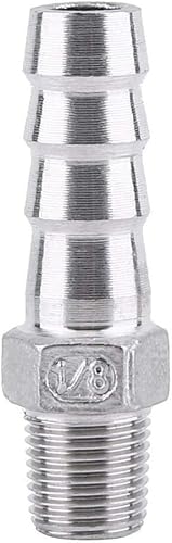 Werkzeug kompatibel mit 1 x SS304 Edelstahl Widerhaken Schlauchverbinder mit Gewindeadapter DFE Endrohr 1/8~3/4 von JIMIGGAO